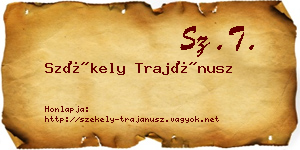 Székely Trajánusz névjegykártya